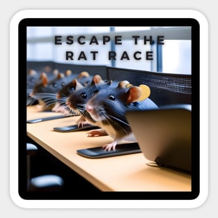 Escape the Rat Race Sticker